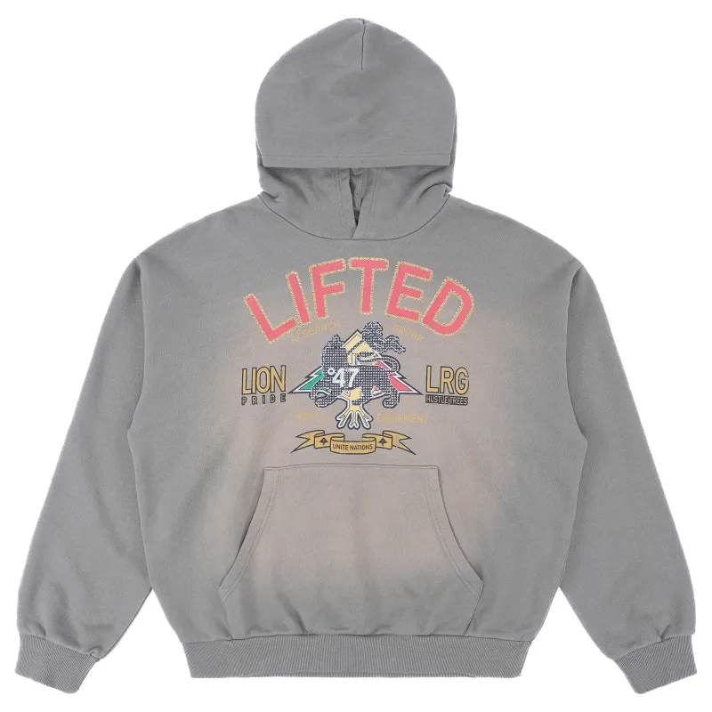 LION PRIDE HOODIE - Dusty Olive Heather sold by Lrg
