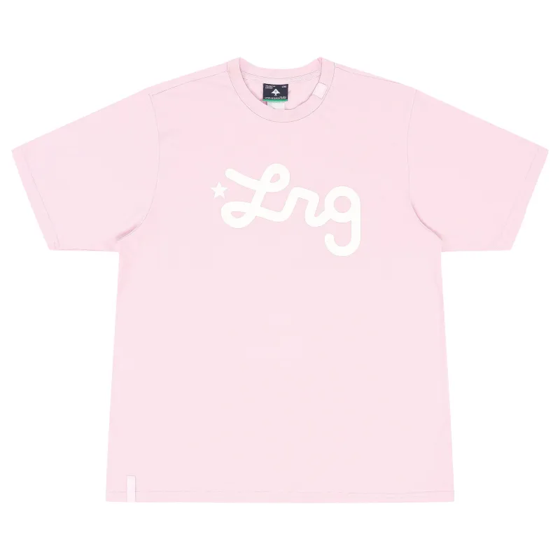 Lifted Script Tee - Pink sold by Lrg