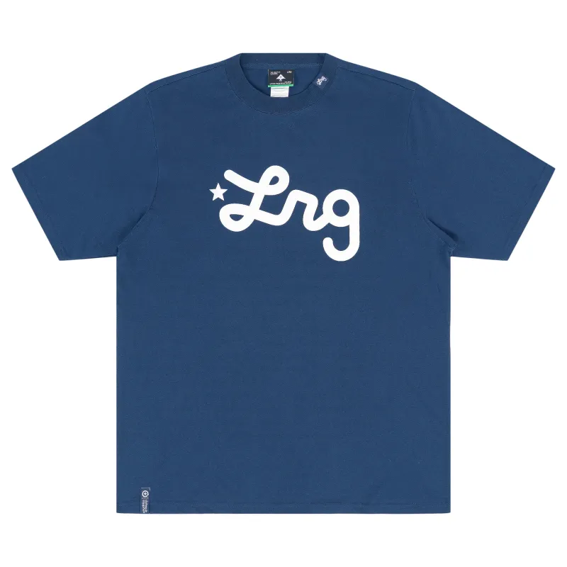 Lifted Script Tee - Navy sold by Lrg