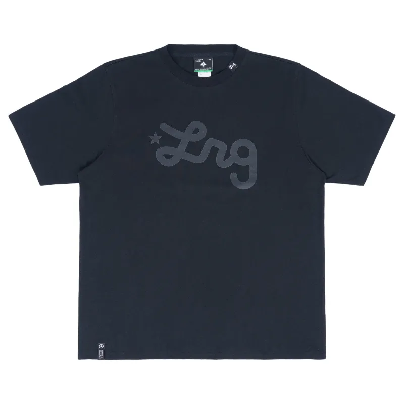 Lifted Script Tee - Jet Black sold by Lrg