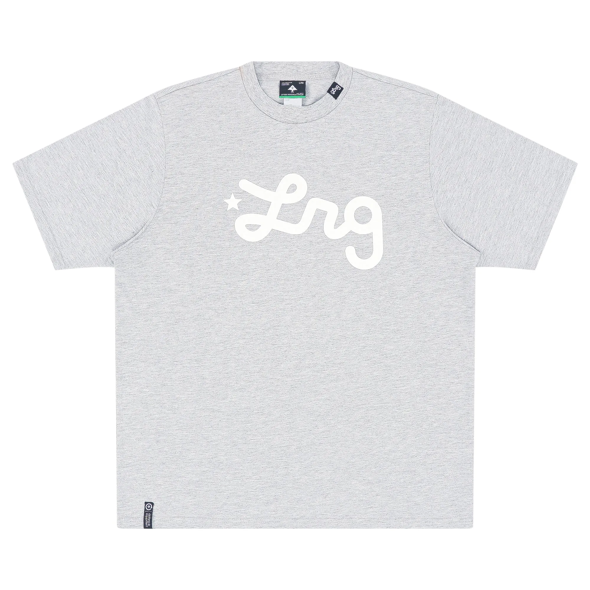 Lifted Script Tee HO25 - Athletic Heather Grey sold by Lrg