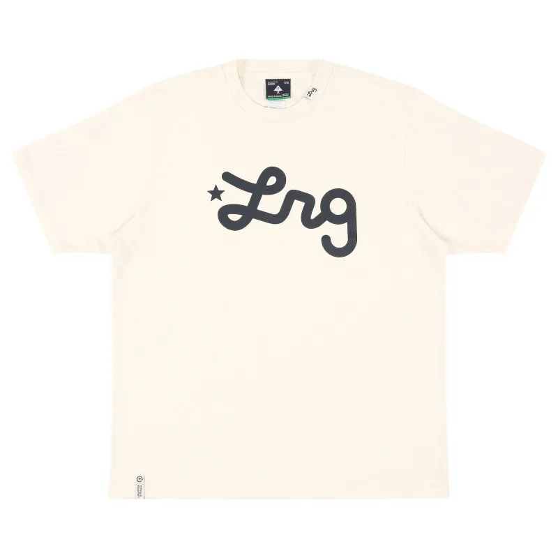 Lifted Script Tee - Off White sold by Lrg
