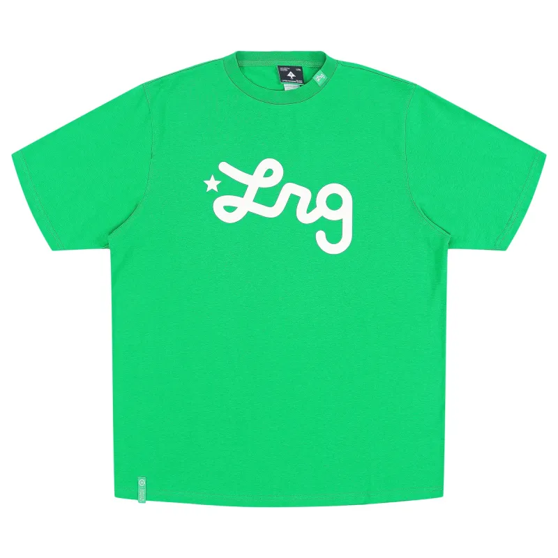 Lifted Script Tee - Kelly Green sold by Lrg