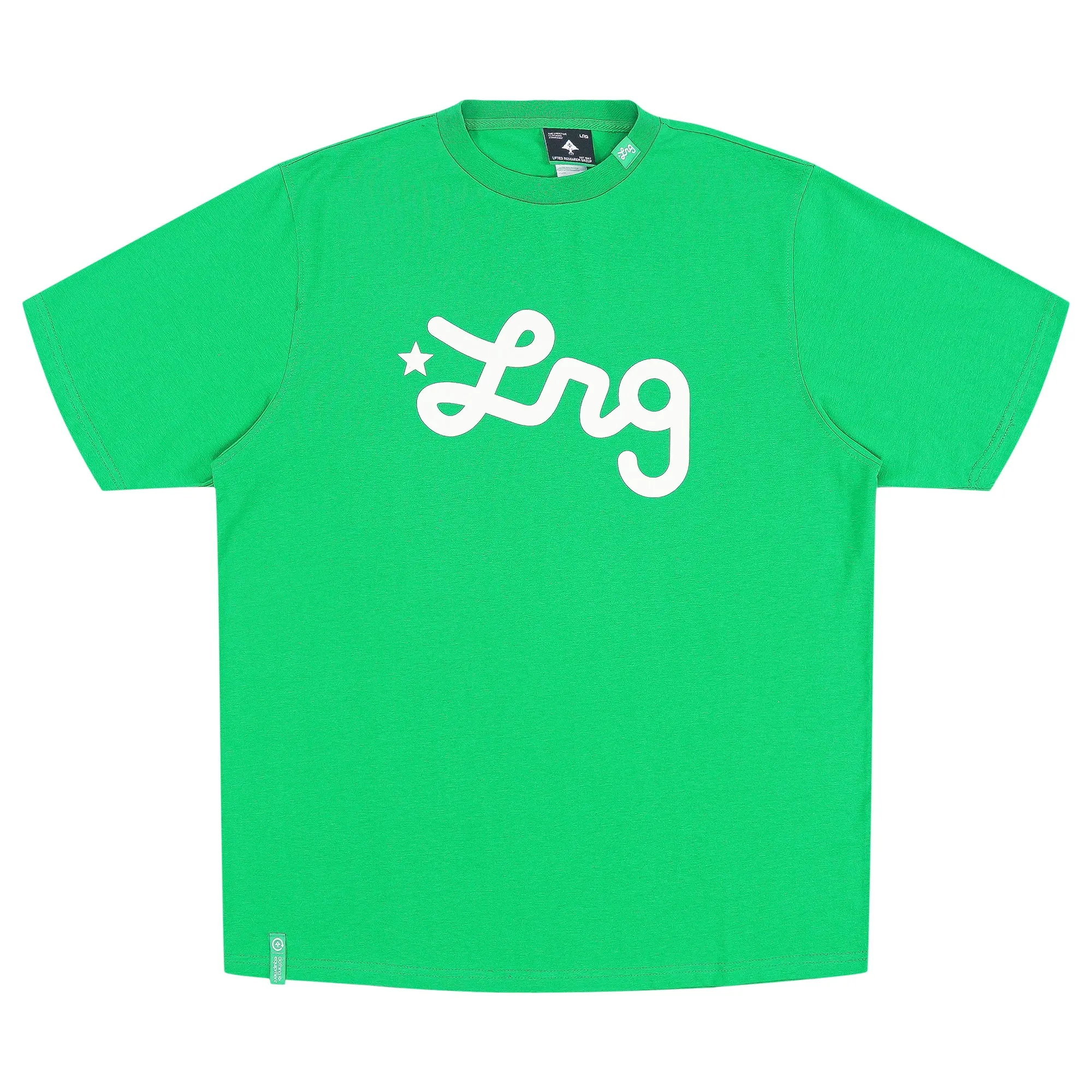 Lifted Script Tee - Kelly Green sold by Lrg