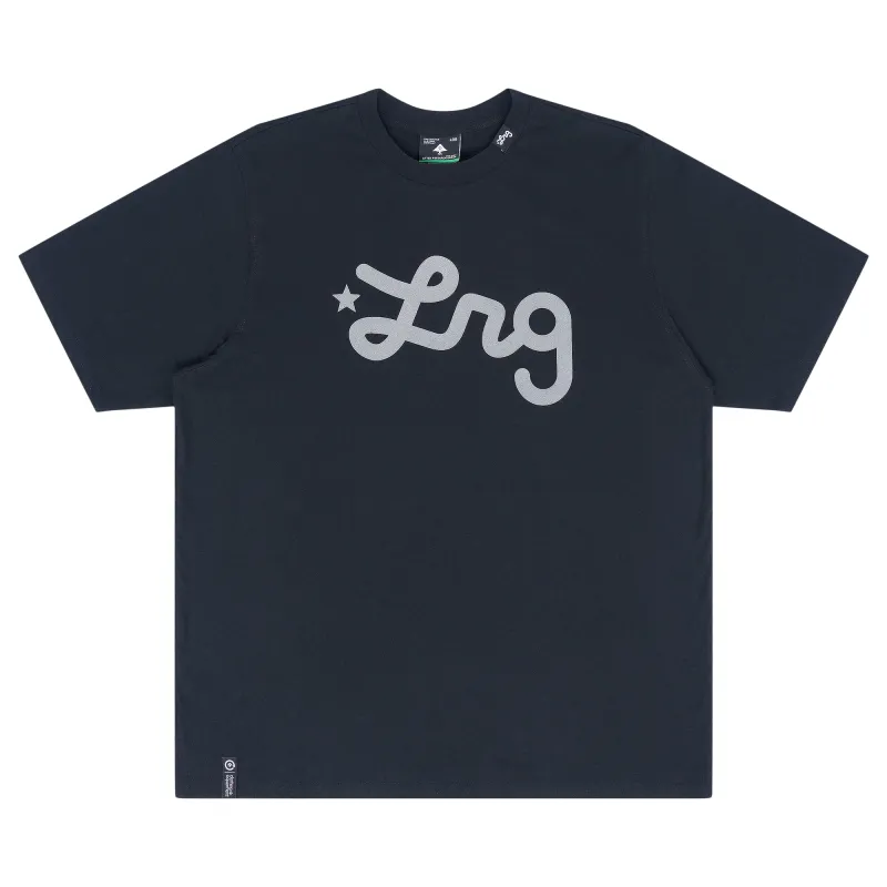 Lifted Script Tee - Black Reflective sold by Lrg