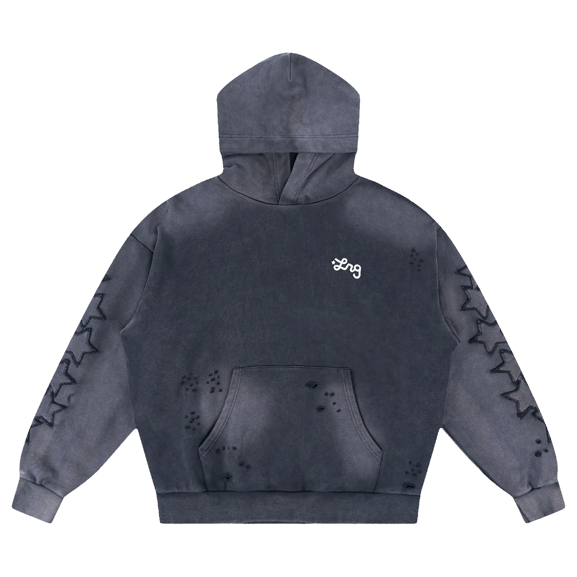 STAR POWER HOODIE - Vintage Black sold by Lrg