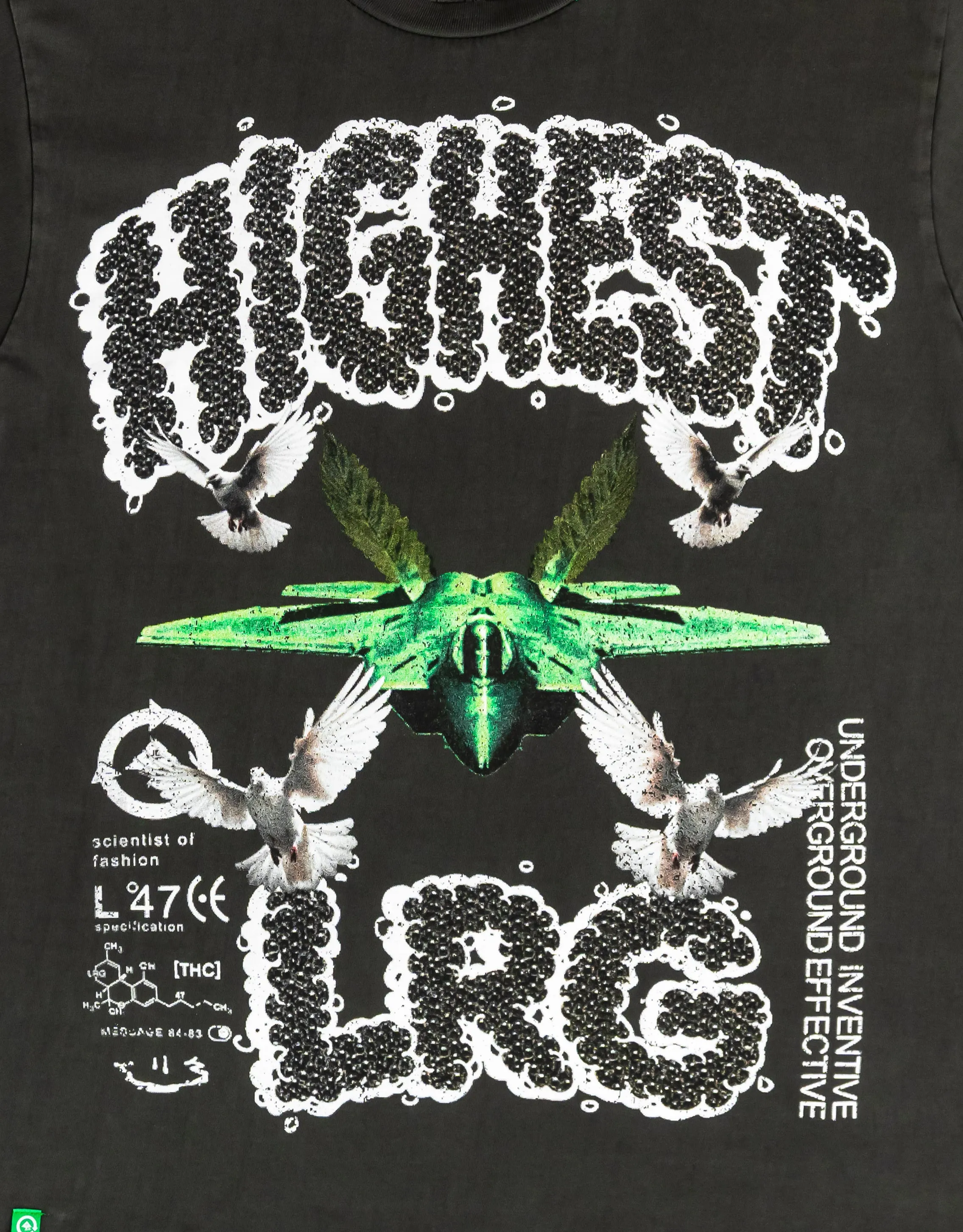 FLY HIGH TEE - PIGMENT BLACK sold by Lrg product image thumbnail 3