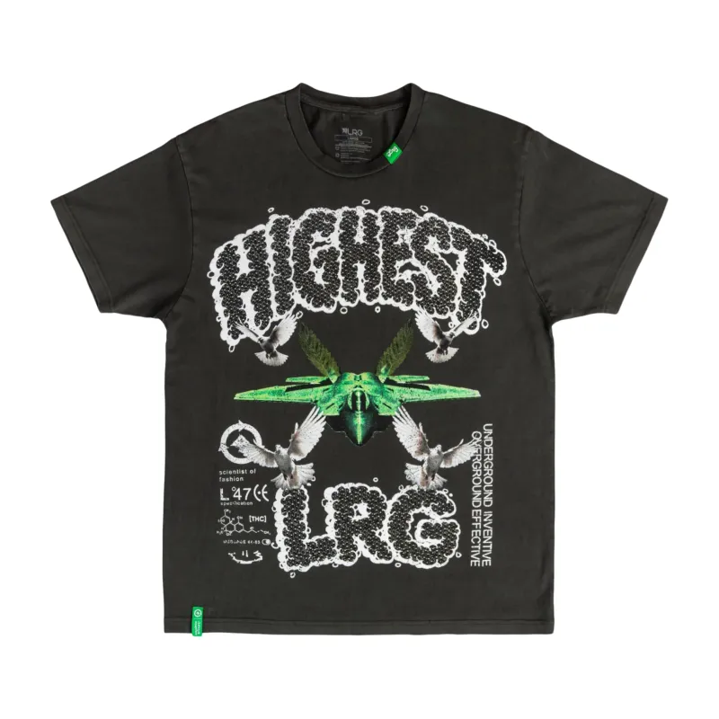 FLY HIGH TEE - PIGMENT BLACK made by Lrg