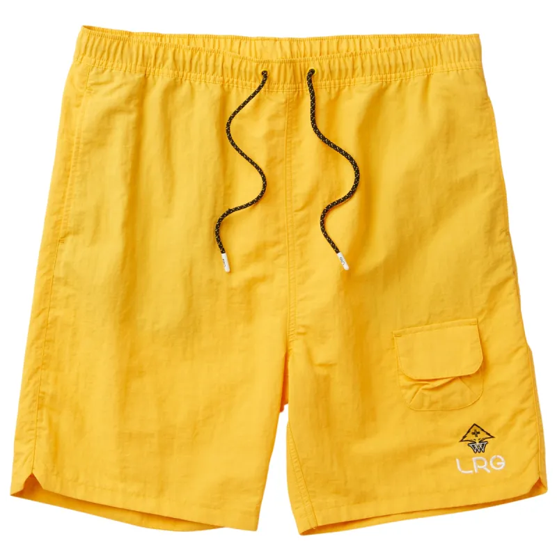 TURNOVER WOVEN SHORTS - YELLOW GOLD sold by Lrg