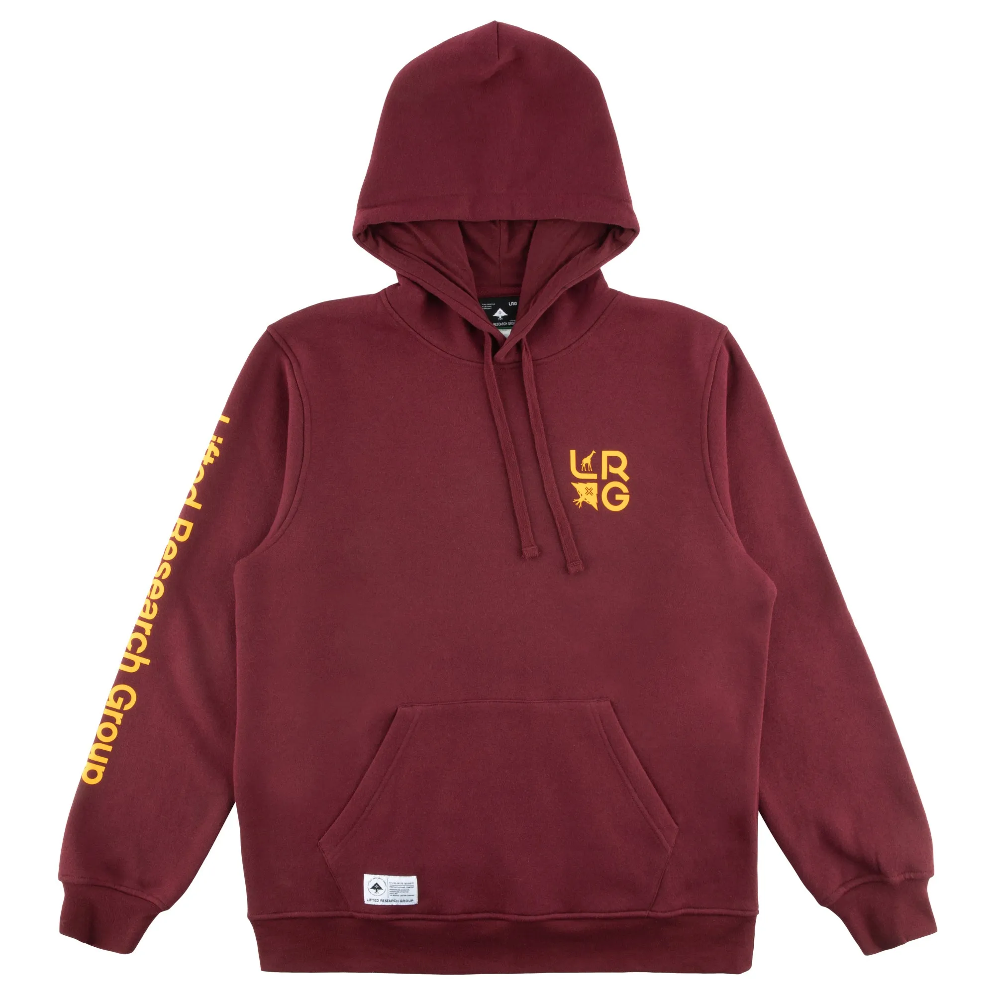 STACKED MULTI LOGO PULLOVER HOODIE - ZINFANDEL sold by Lrg product image thumbnail 5