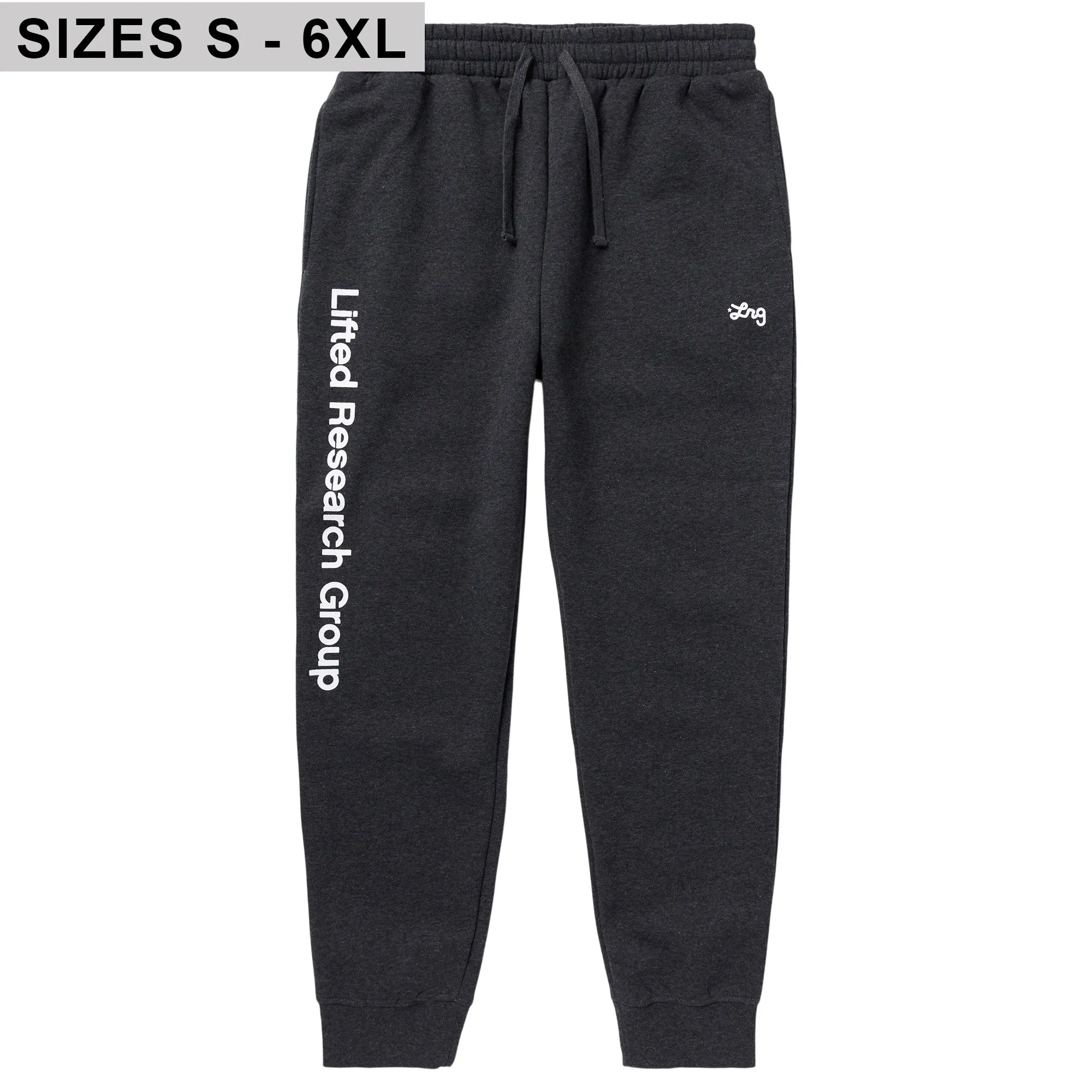 LIFTED SCRIPT JOGGER SWEATPANTS - CHARCOAL HEATHER sold by Lrg