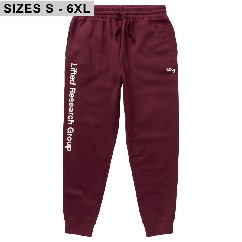 LIFTED SCRIPT JOGGER SWEATPANTS - BURGUNDY sold by Lrg