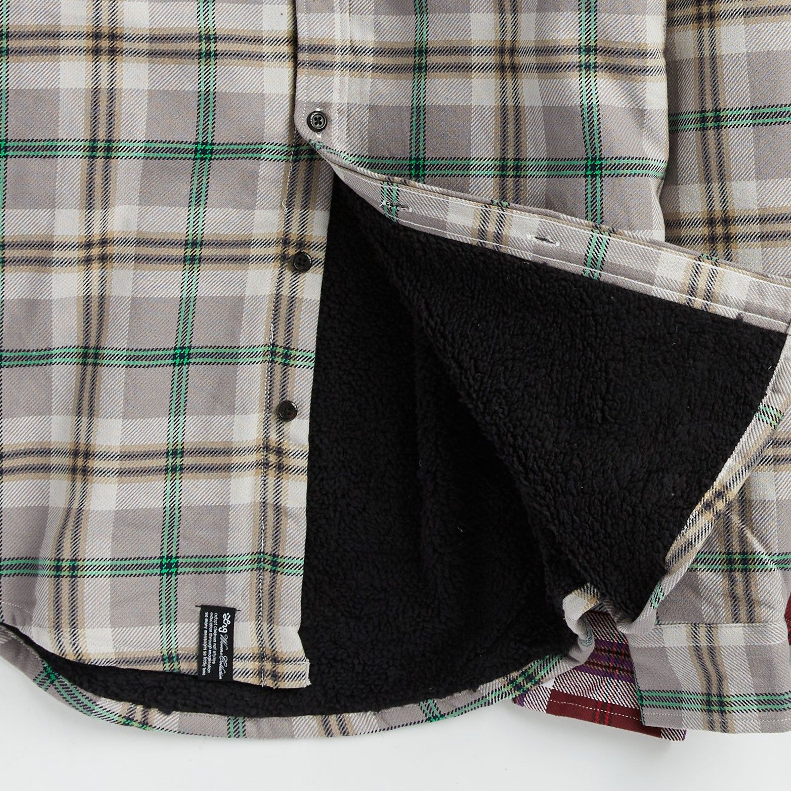 FACTION SHERPA LINED FLANNEL - GREY sold by Lrg product image thumbnail 3