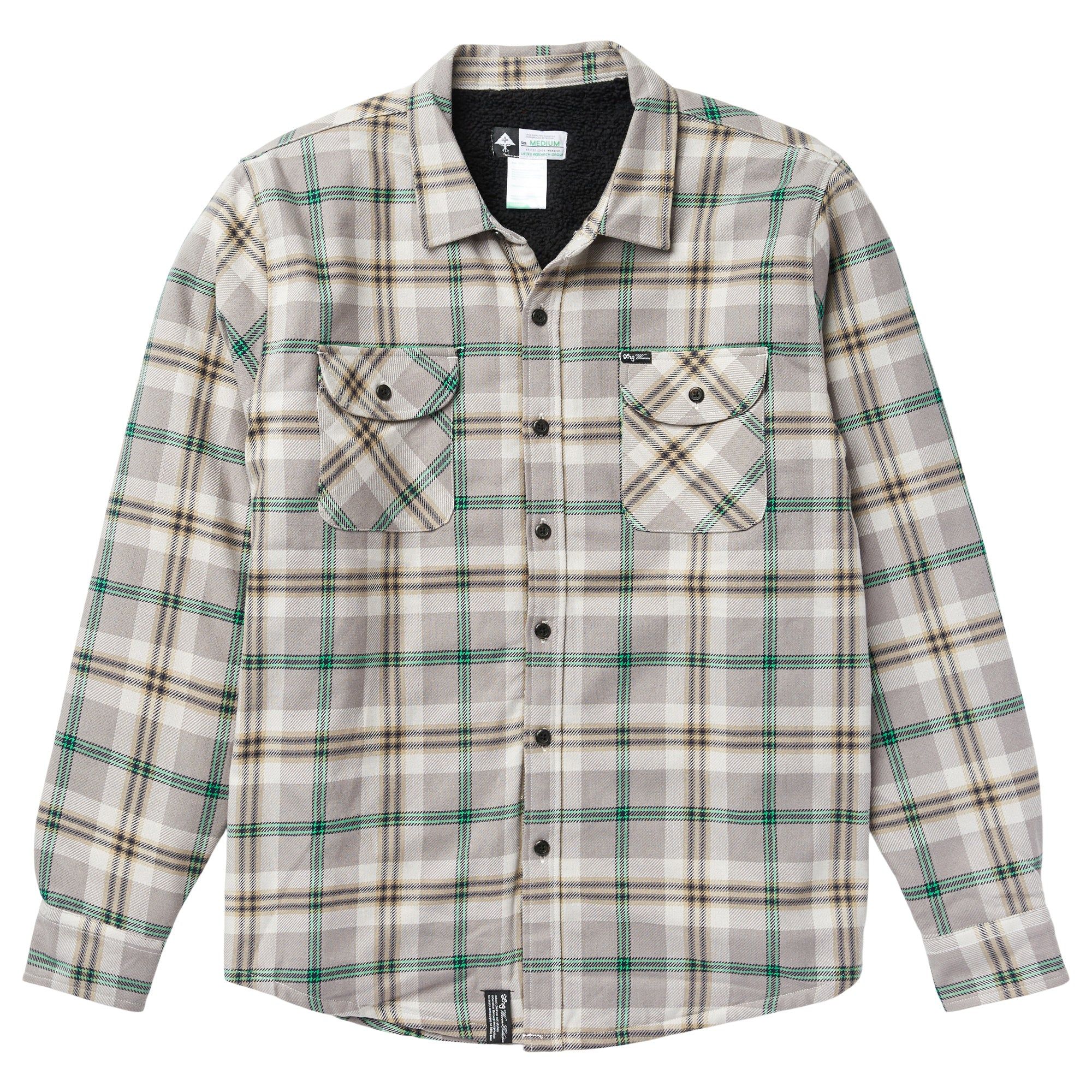 FACTION SHERPA LINED FLANNEL - GREY sold by Lrg