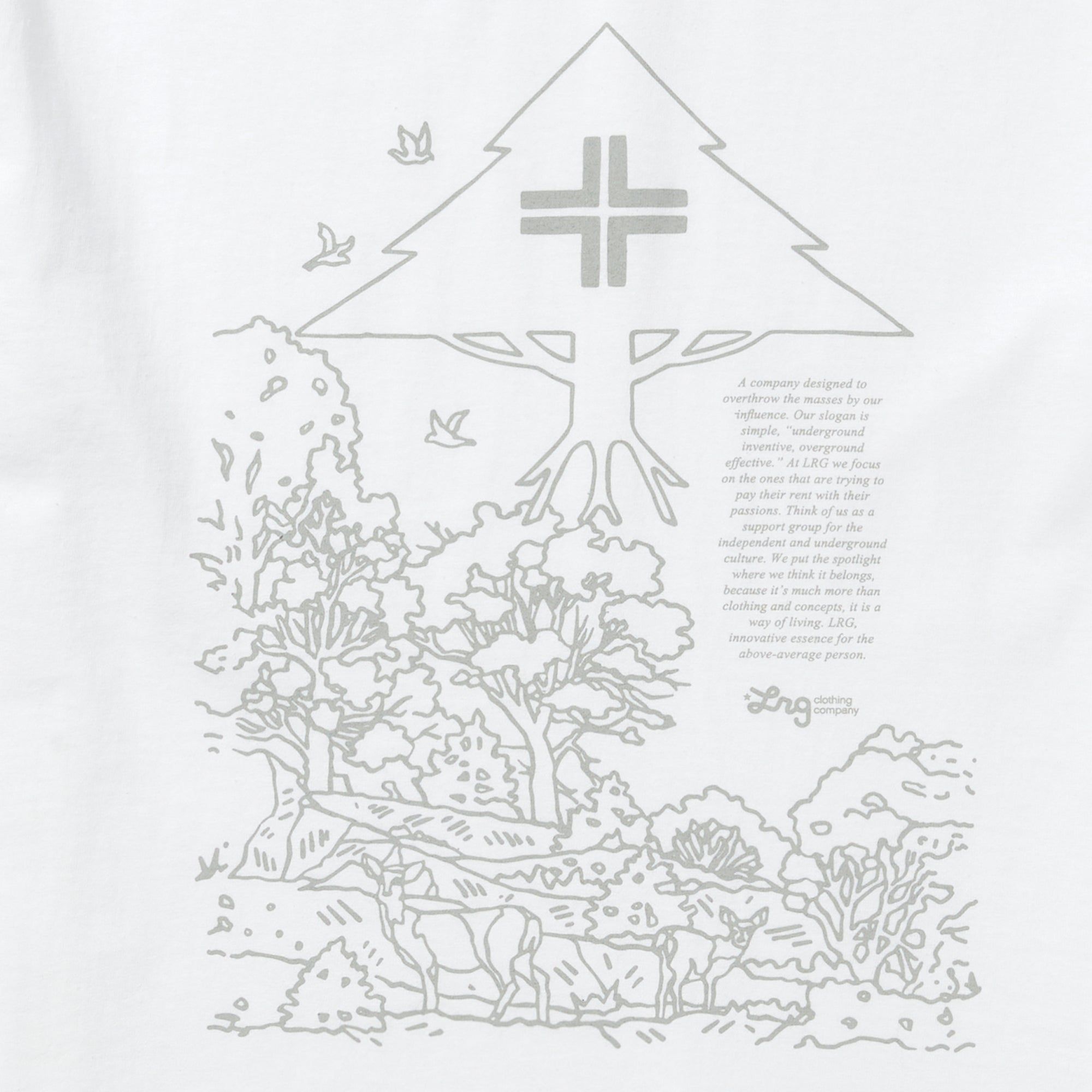 47 LANDSCPAPE TEE - WHITE sold by Lrg product image thumbnail 2