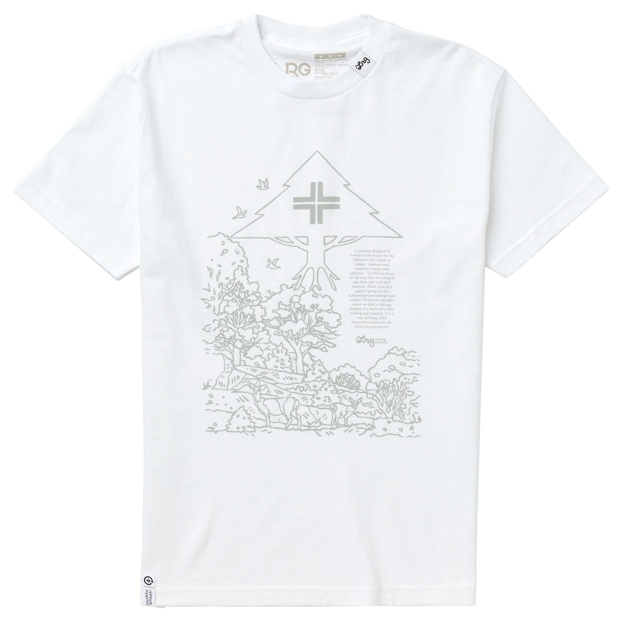 47 LANDSCPAPE TEE - WHITE sold by Lrg