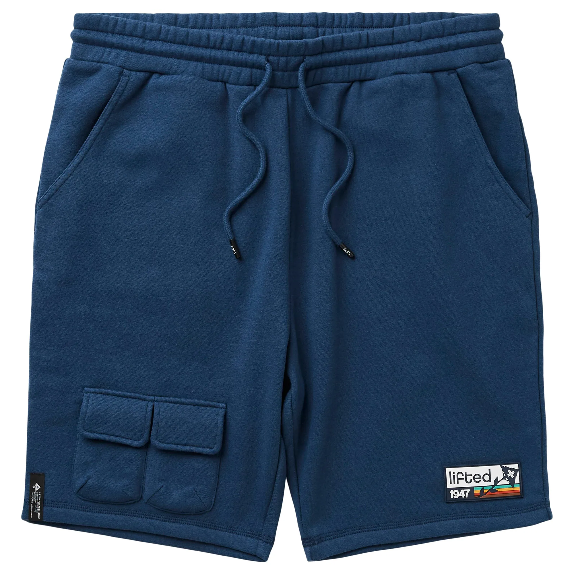 LIGHT DUTY FLEECE POCKET SHORT - DARK DENIM sold by Lrg