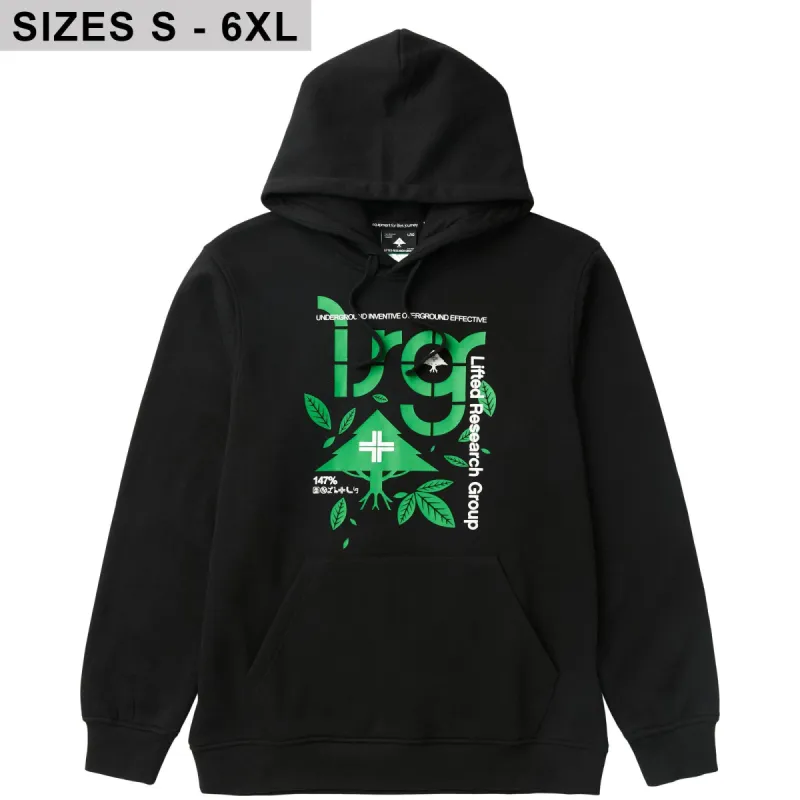 UPSTART CYCLE LEAVES PULLOVER HOODIE - BLACK sold by Lrg