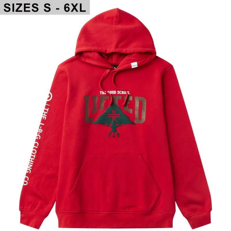 GOOD SCHOOL PULLOVER HOODIE - RED sold by Lrg