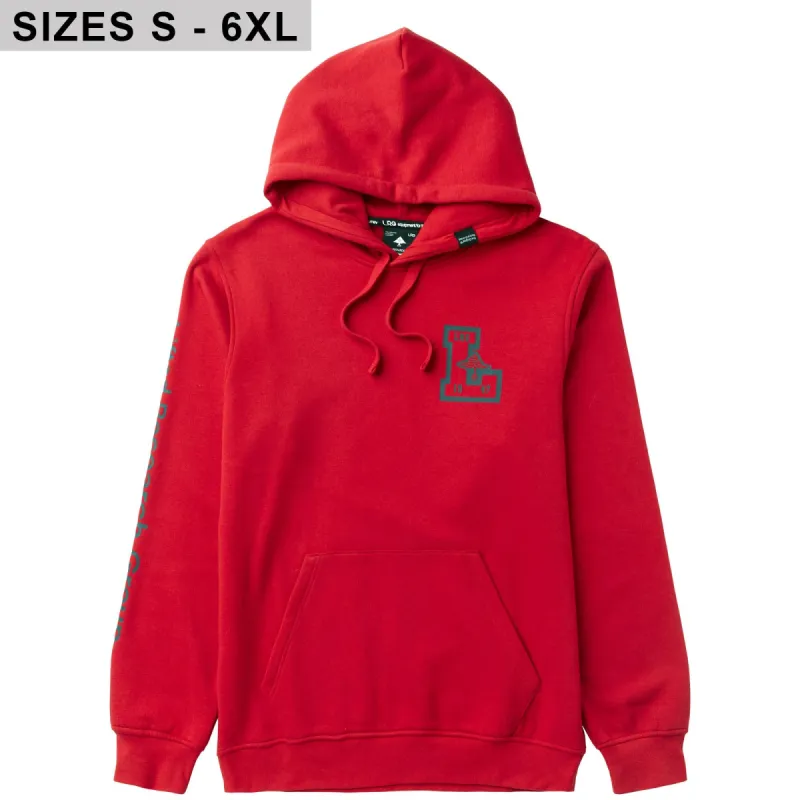 BRIGHTER THAN L PULLOVER HOODIE - RED sold by Lrg