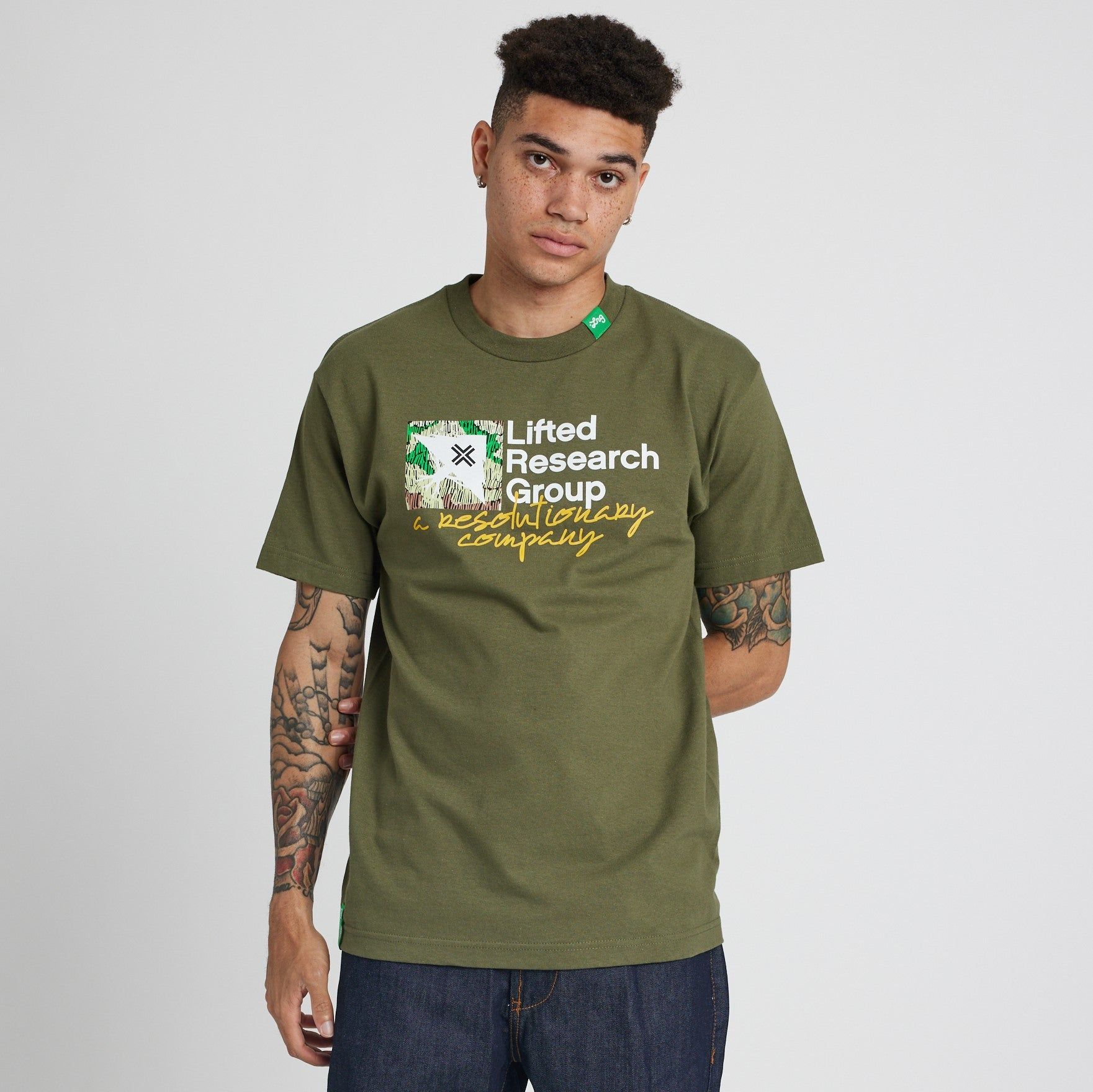 NATURAL RESOLUTION TEE - MILITARY GREEN sold by Lrg product image thumbnail 2