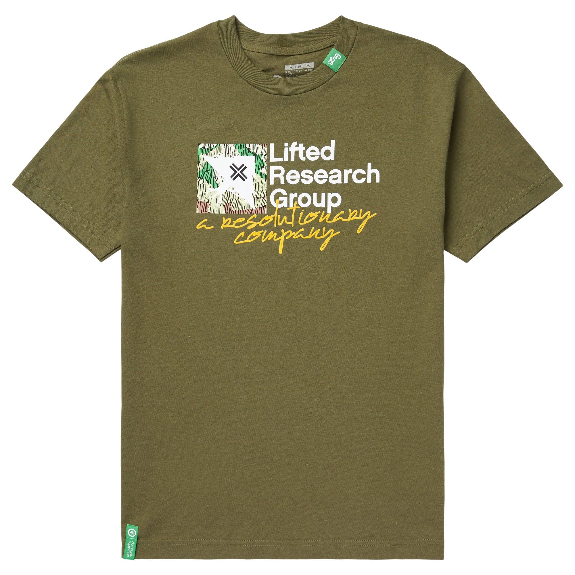 NATURAL RESOLUTION TEE - MILITARY GREEN sold by Lrg