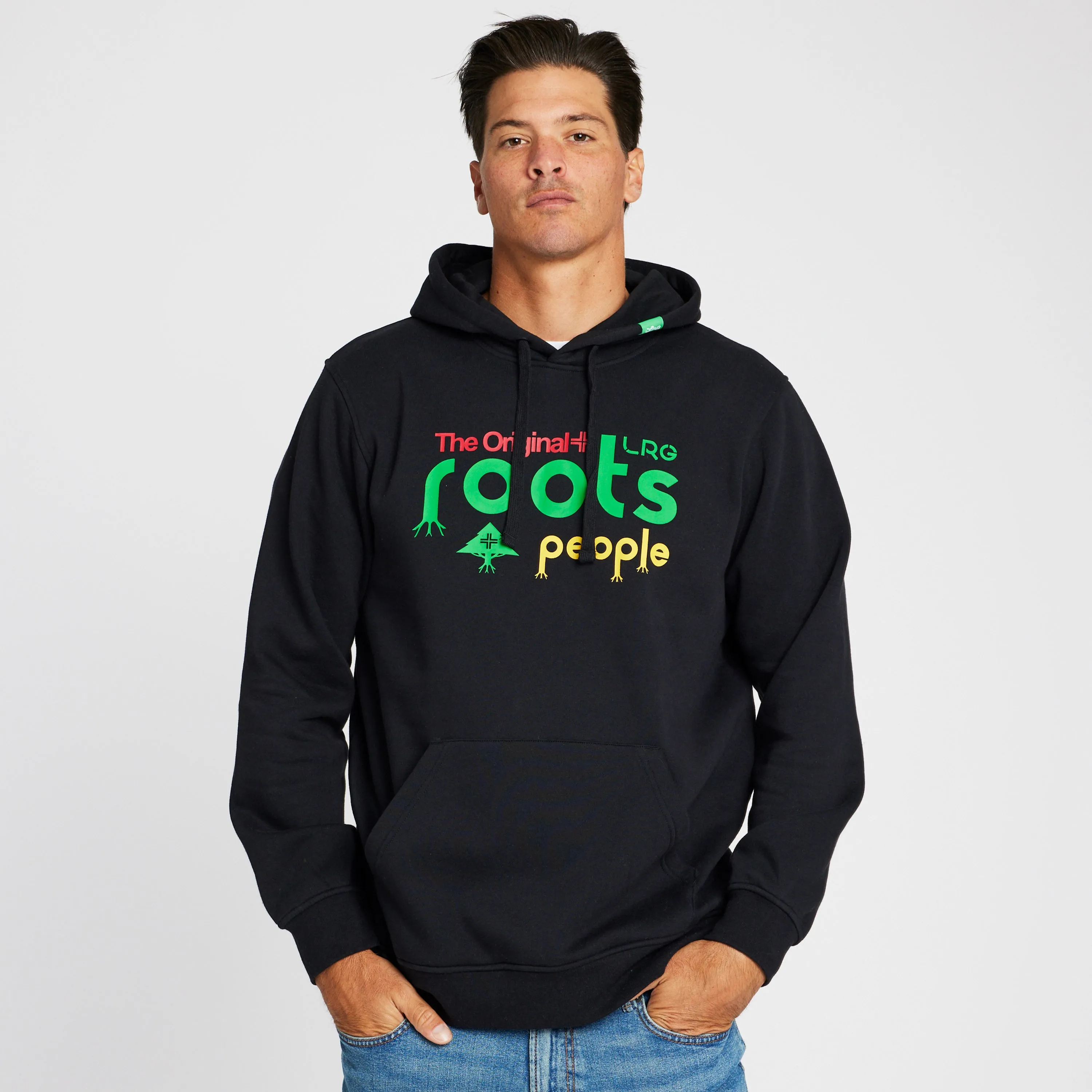 OG ROOTS PEOPLE PULLOVER HOODIE - BLACK sold by Lrg product image thumbnail 2