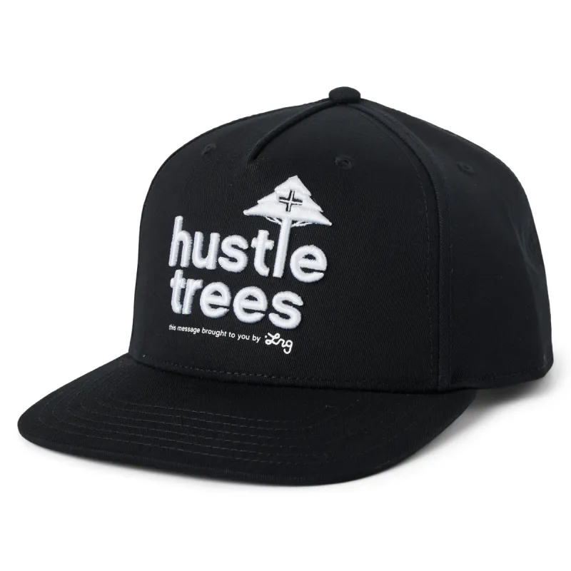 HUSTLE TREES SNAPBACK HAT - BLACK sold by Lrg