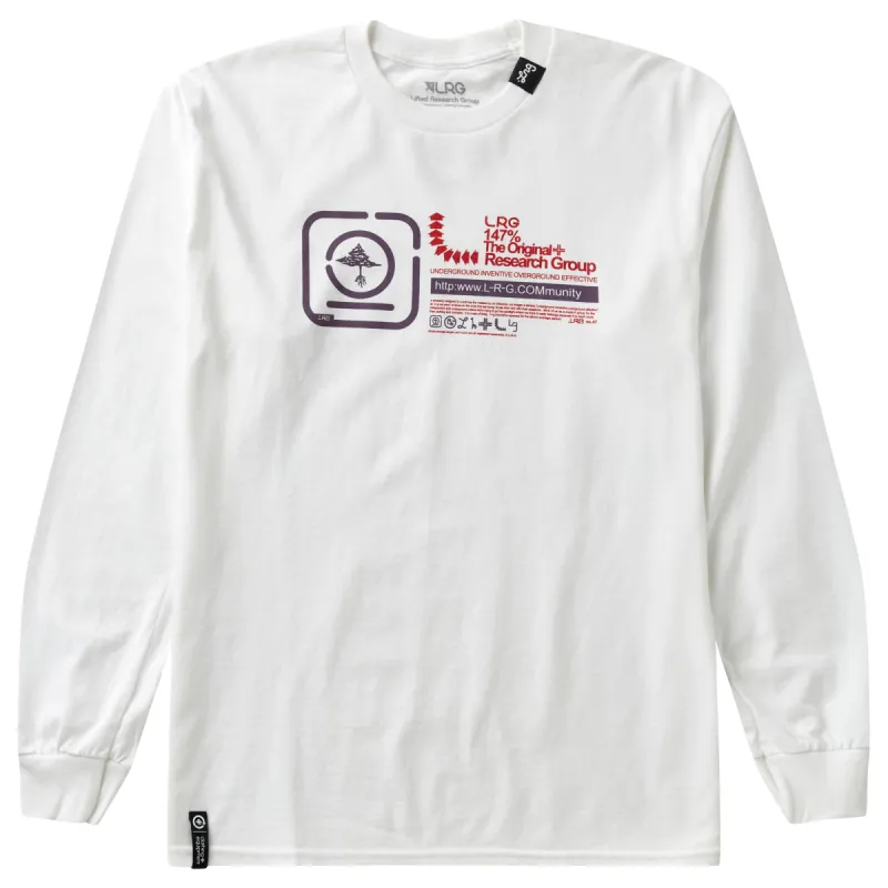 COMMUNITY 147% LONG SLEEVE TEE - WHITE sold by Lrg
