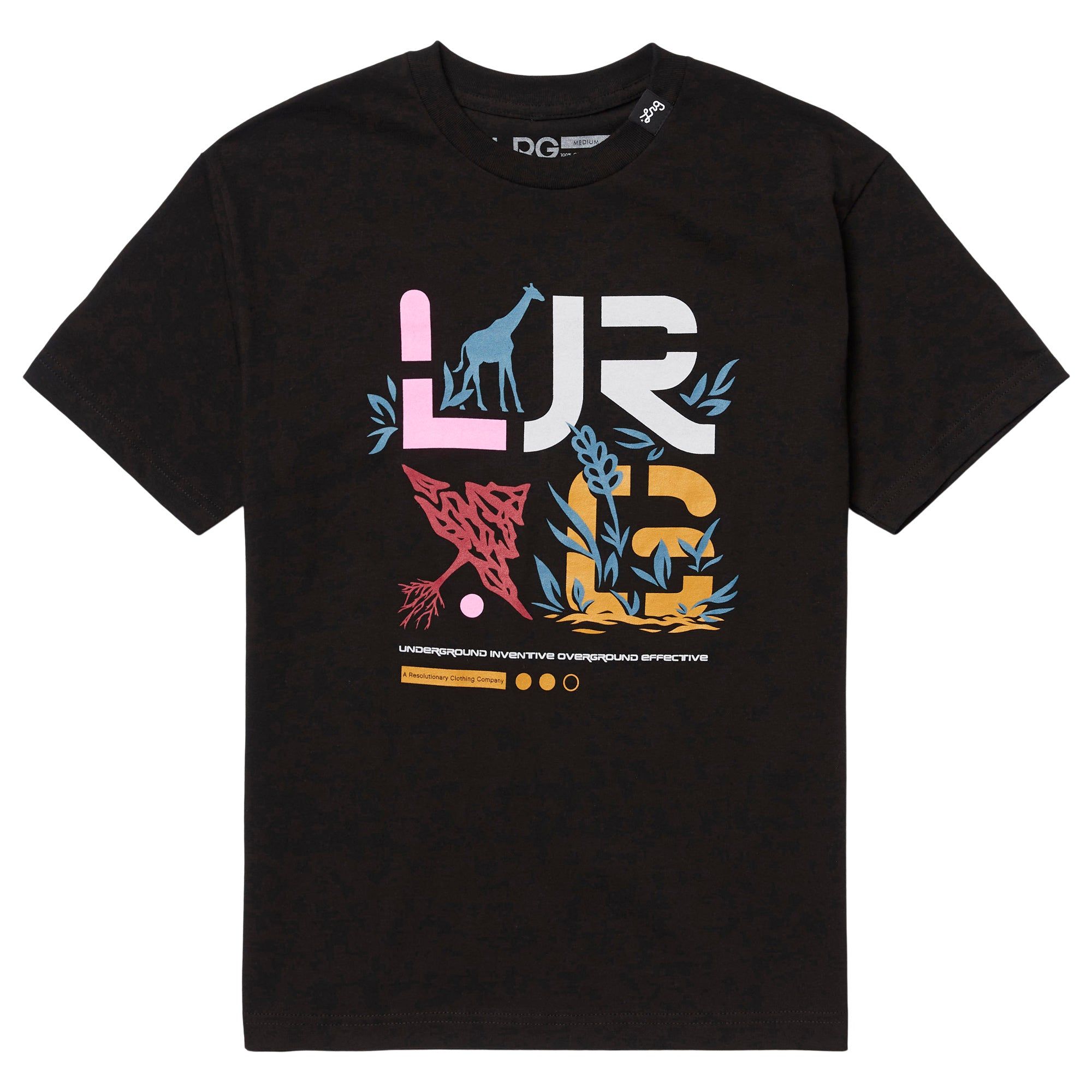 STACKED LOGO TEE - BLACK sold by Lrg