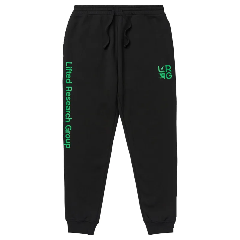 STACKED MULTI LOGO JOGGER SWEATPANTS - BLACK sold by Lrg