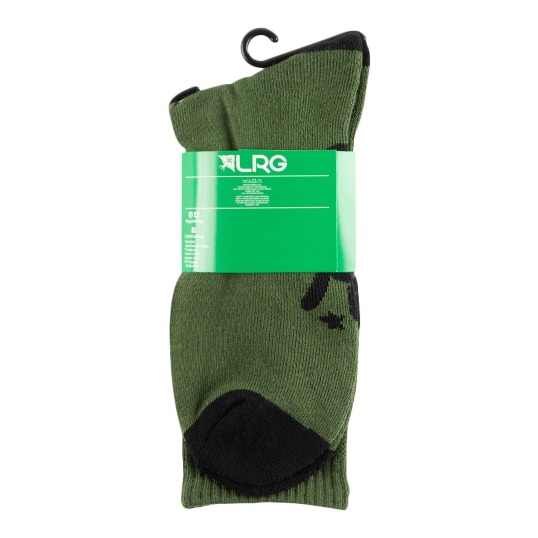 GIRAFFE CREW SOCKS - OLIVE sold by Lrg product image thumbnail 3
