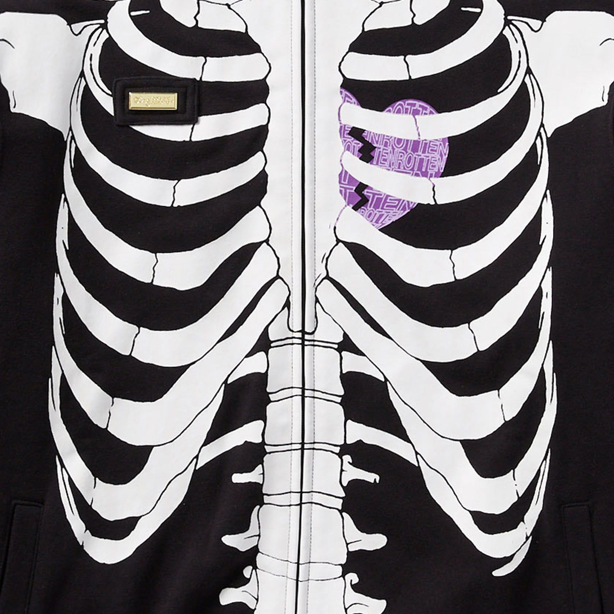 DEAD SERIOUS ZIP HOODIE - BLACK sold by Lrg product image thumbnail 2