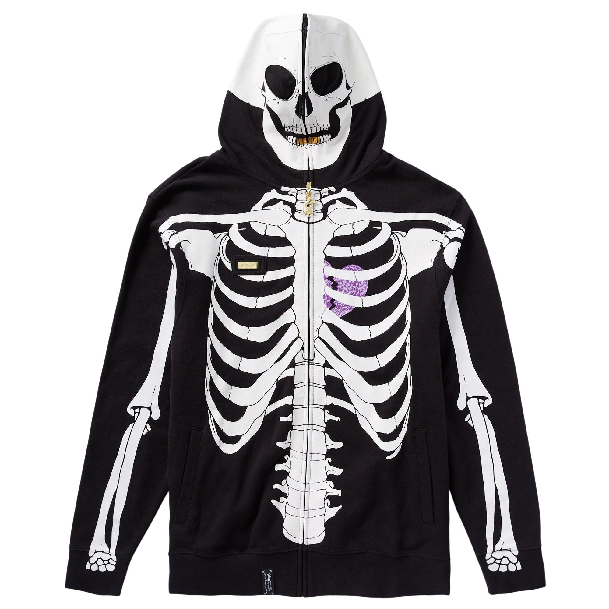 DEAD SERIOUS ZIP HOODIE - BLACK sold by Lrg