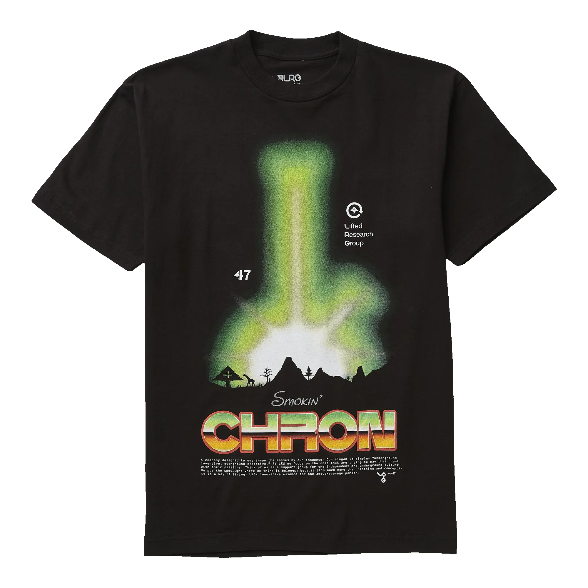 SMOKIN SHRON TEE - BLACK sold by Lrg