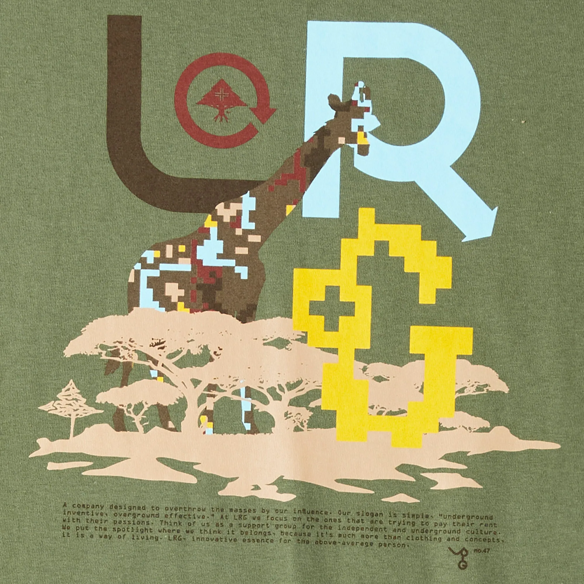 SAFARI ICONS TEE - OLIVE sold by Lrg product image thumbnail 2