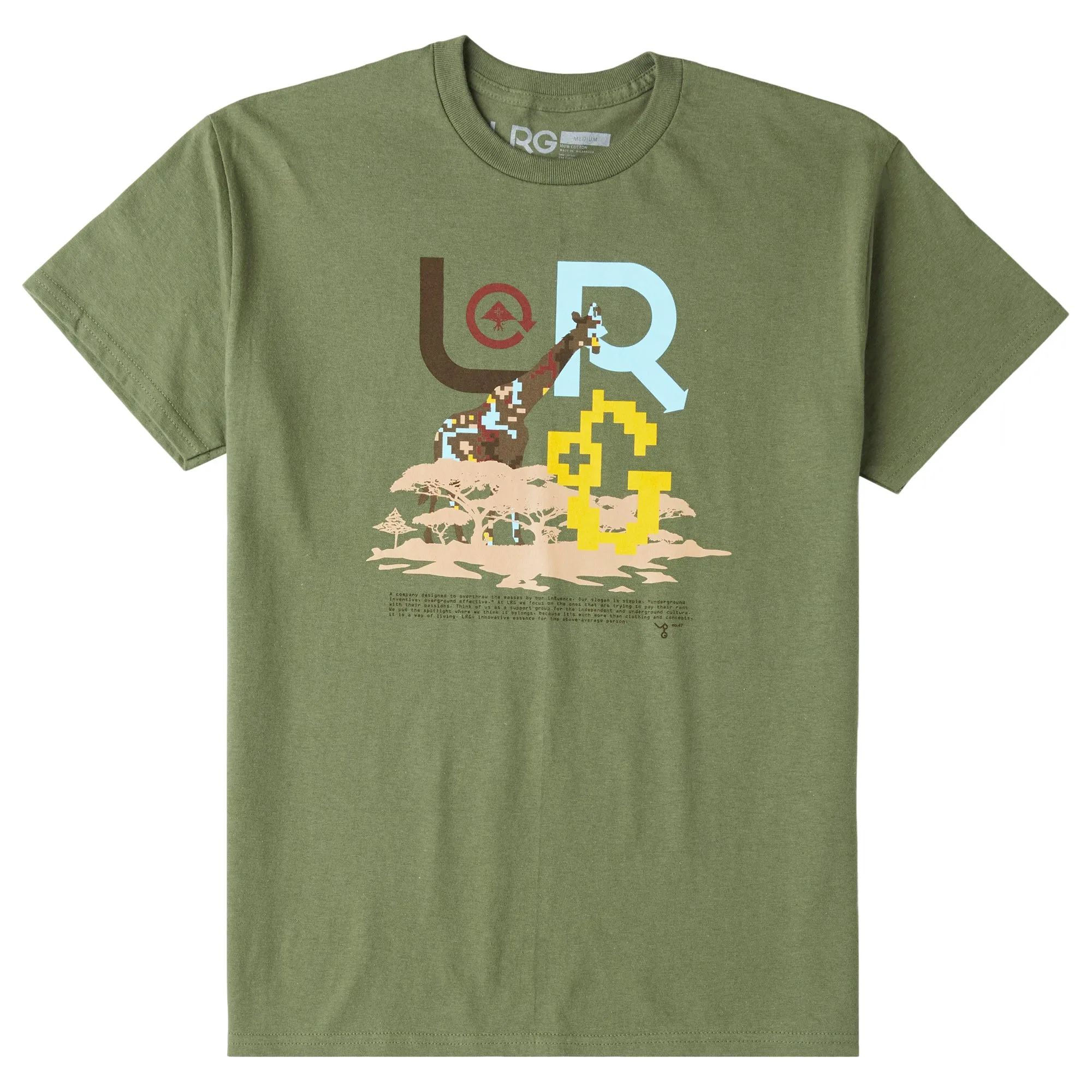 SAFARI ICONS TEE - OLIVE sold by Lrg