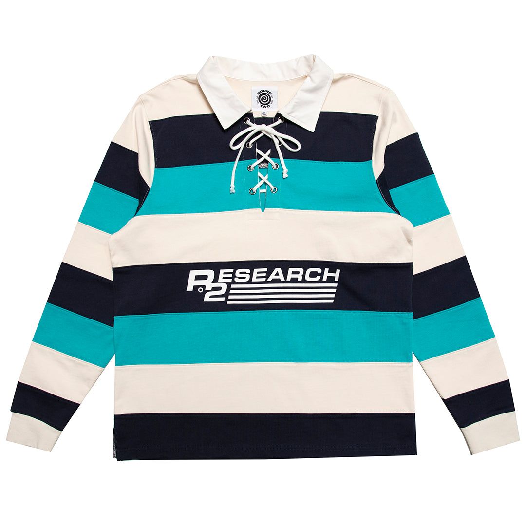 ROUND 2 LONG SLEEVE RUGBY - BLUE sold by Lrg
