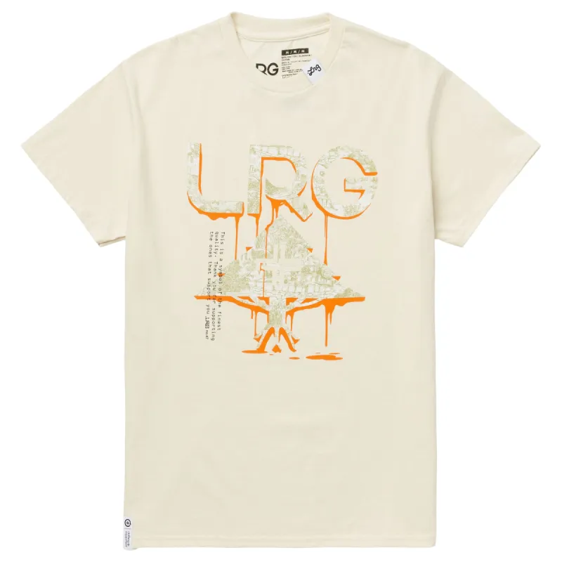 GROUND UP TREE LOGO TEE - CREAM sold by Lrg