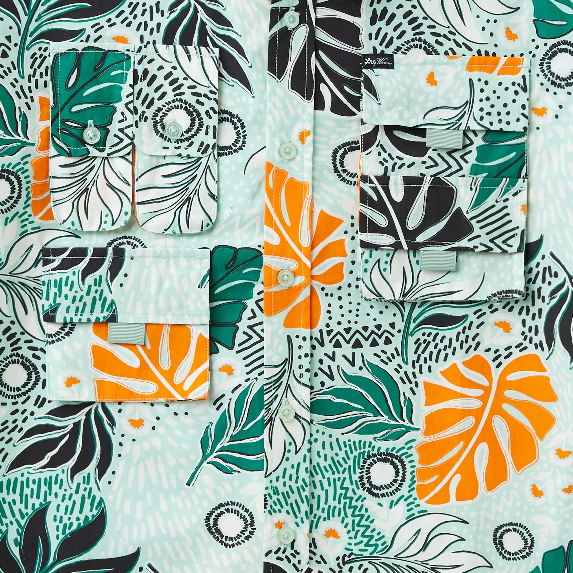 TOMORROW TROPIC WOVEN SHIRT -GREEN MIST sold by Lrg product image thumbnail 2