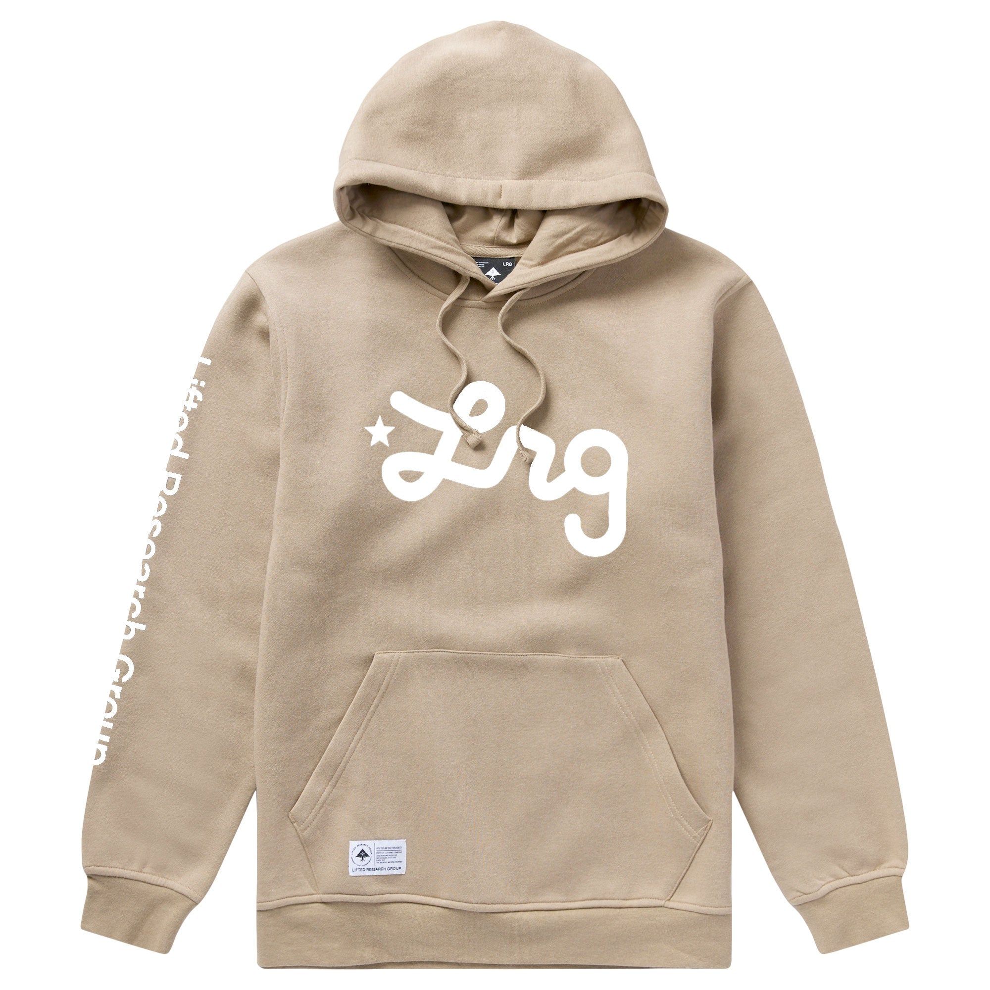 LIFTED SCRIPT PULLOVER HOODIE - TAN sold by Lrg