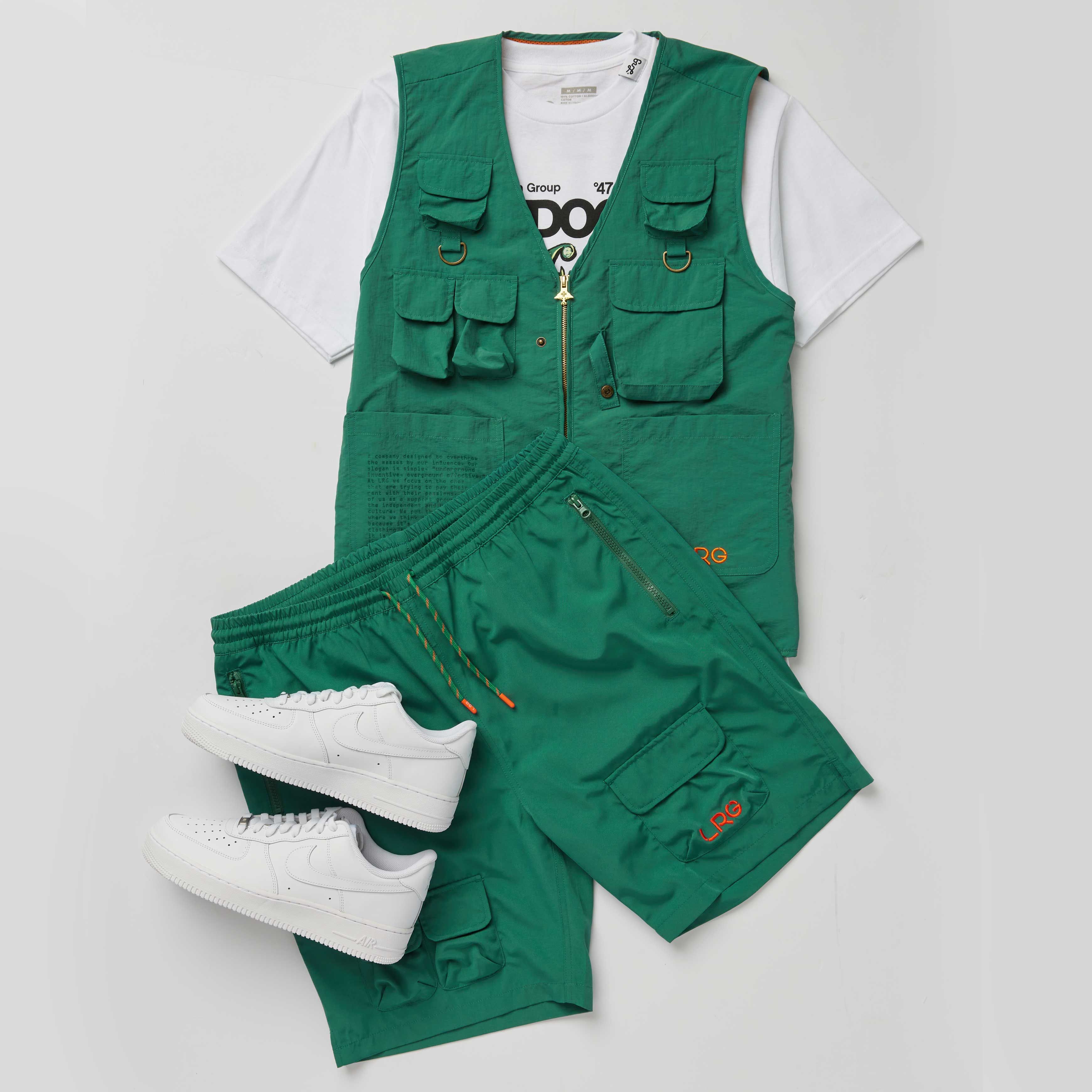 LEADER WOVEN VEST - GREEN sold by Lrg product image thumbnail 2