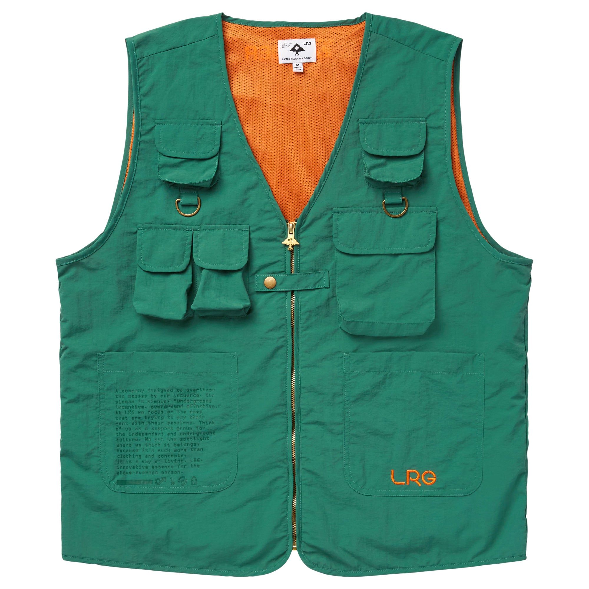 LEADER WOVEN VEST - GREEN sold by Lrg