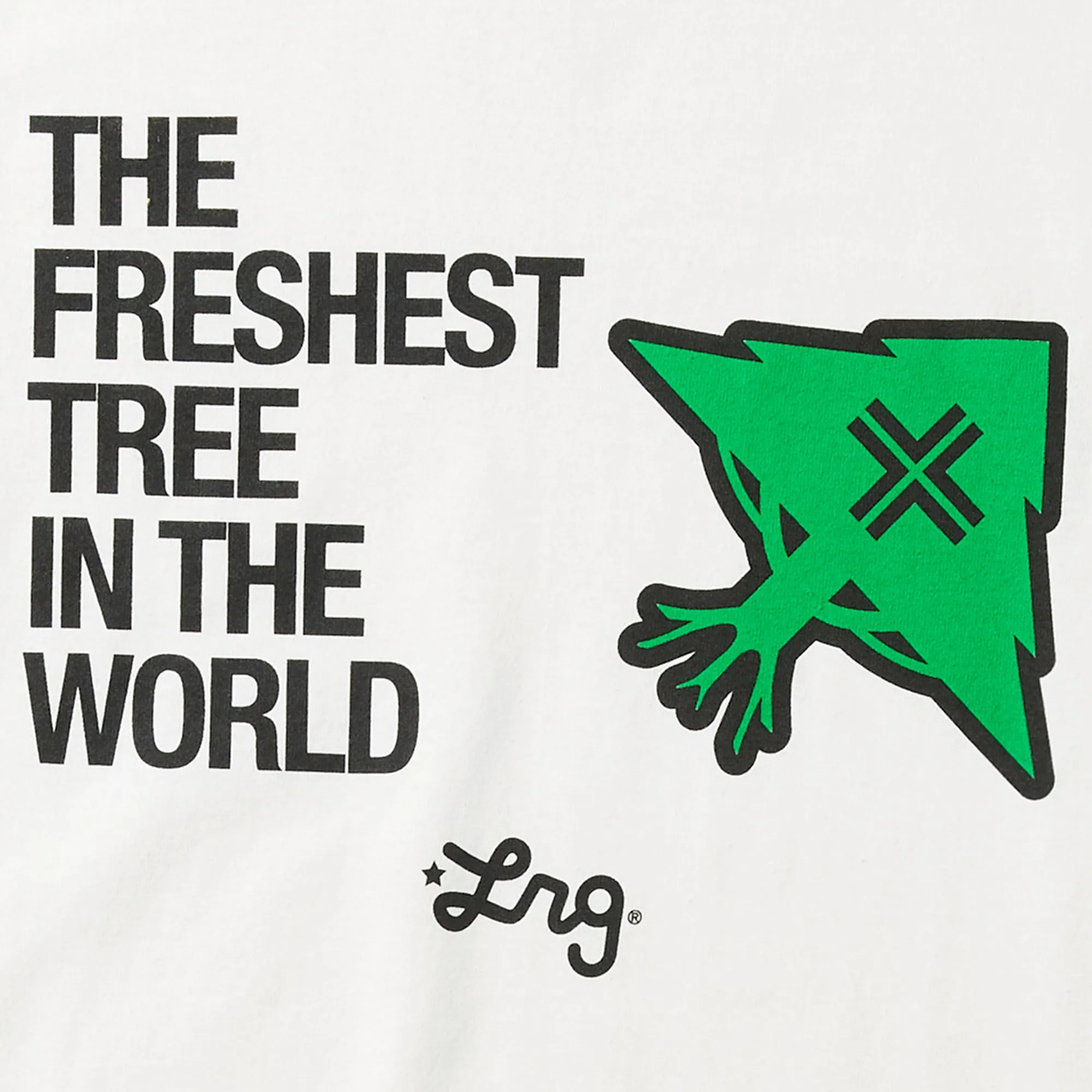 FRESHEST TREE TEE - WHITE sold by Lrg product image thumbnail 2