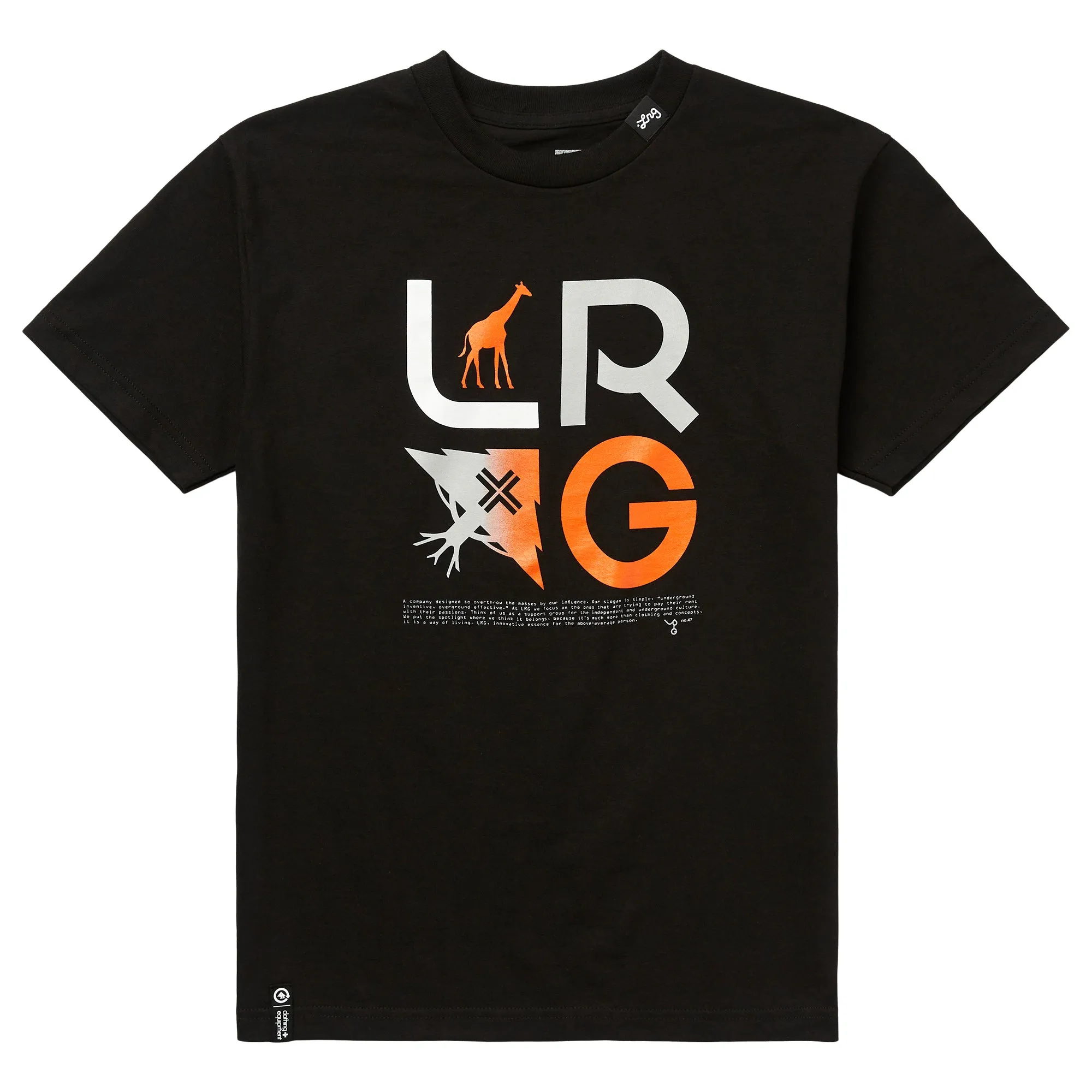 SLOGAN STACKED ICONS TEE - BLACK sold by Lrg