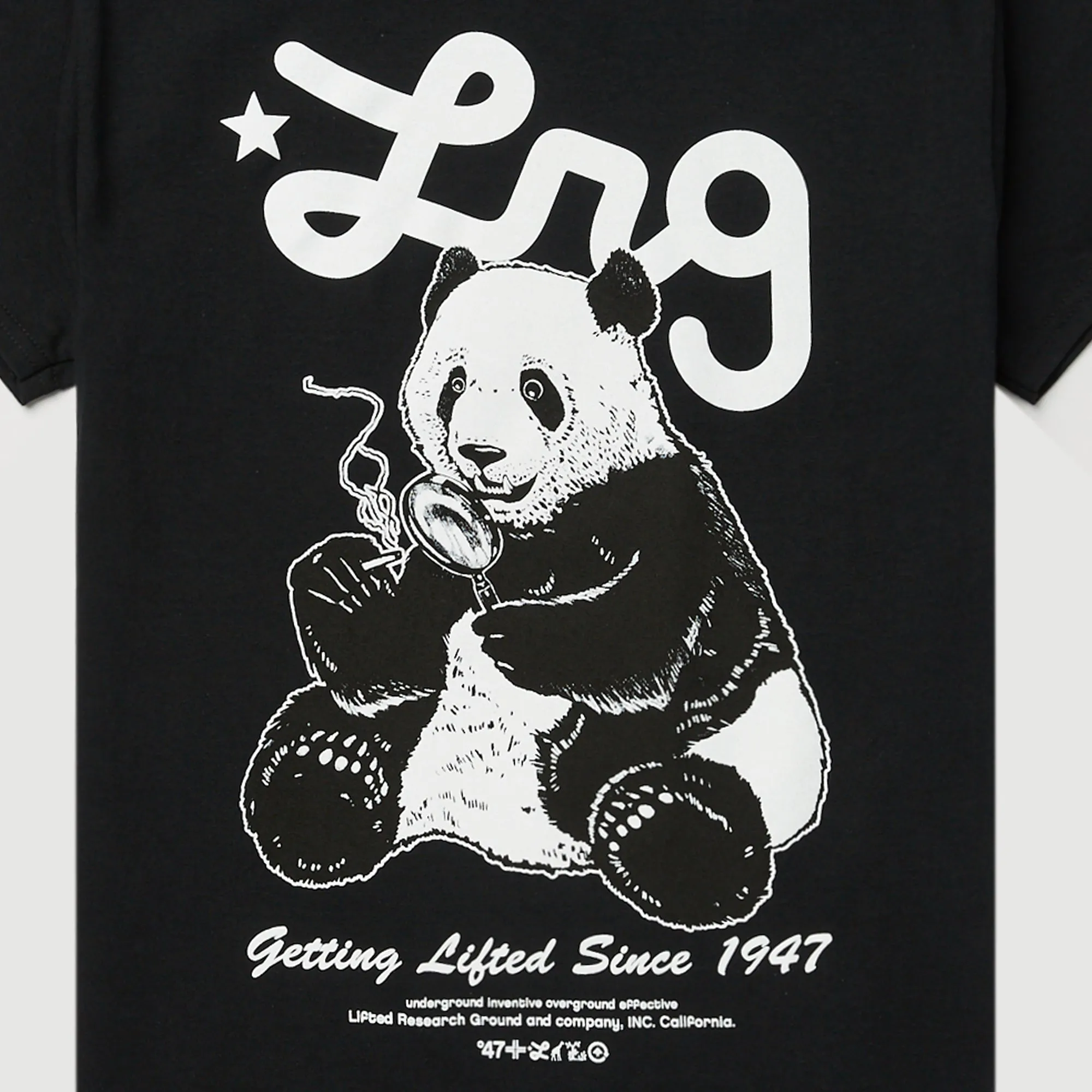 PANDA MAG LITE TEE - BLACK sold by Lrg product image thumbnail 2