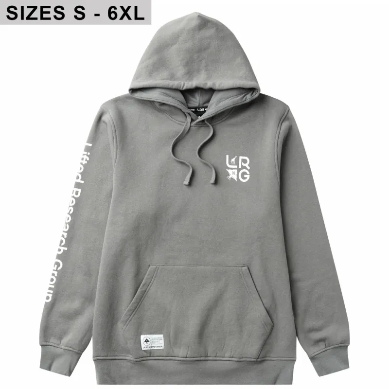 STACKED MULTI PULLOVER HOODIE - CHARCOAL sold by Lrg