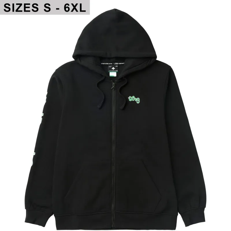 SCRIPT FULL ZIP HOODIE - BLACK sold by Lrg
