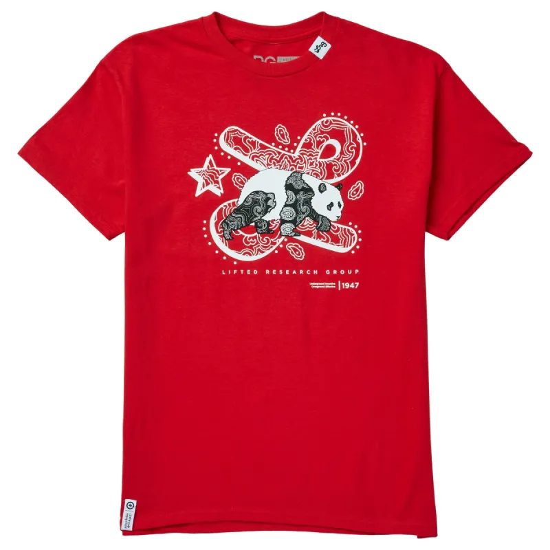 DEEPER ROOTS PANDA TEE - RED sold by Lrg
