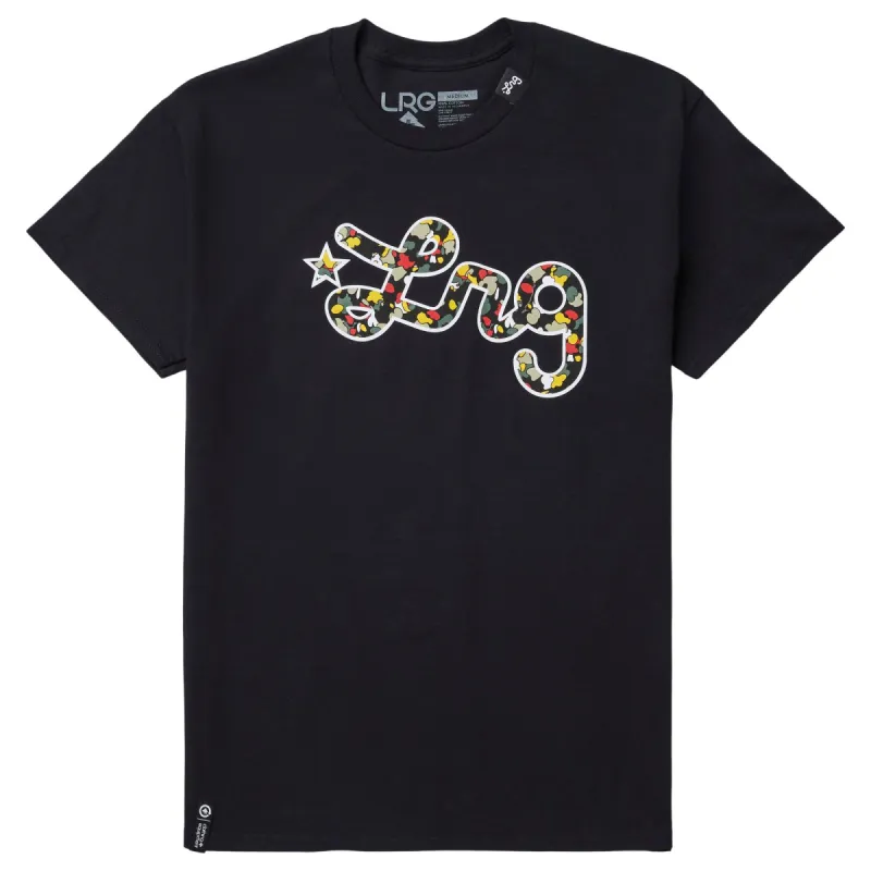 ADDICTED TO PANDA SCRIPT TEE - BLACK sold by Lrg